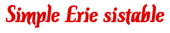 Rendering "Simple Erie sistable" using Color Bar