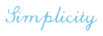 Rendering "Simplicity" using Commercial Script