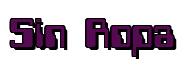Rendering "Sin Ropa" using Computer Font
