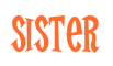 Rendering "Sister" using Cooper Latin