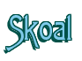 Rendering "Skoal" using Agatha