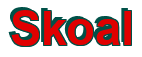 Rendering "Skoal" using Arial Bold