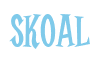 Rendering "Skoal" using Cooper Latin