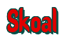 Rendering "Skoal" using Callimarker