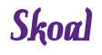 Rendering "Skoal" using Color Bar