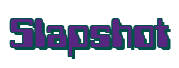 Rendering "Slapshot" using Computer Font