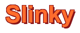 Rendering "Slinky" using Arial Bold