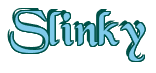 Rendering "Slinky" using Black Chancery