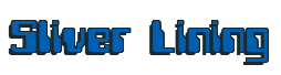 Rendering "Sliver Lining" using Computer Font