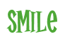 Rendering "Smile" using Cooper Latin