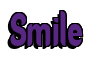 Rendering "Smile" using Callimarker