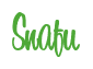 Rendering "Snafu" using Bean Sprout