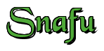 Rendering "Snafu" using Black Chancery