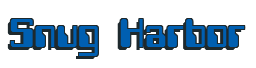 Rendering "Snug Harbor" using Computer Font