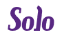 Rendering "Solo" using Color Bar