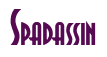 Rendering "Spadassin" using Asia