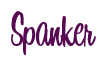 Rendering "Spanker" using Bean Sprout