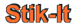 Rendering "Stik-It" using Arial Bold