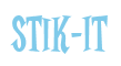 Rendering "Stik-It" using Cooper Latin