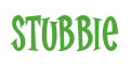 Rendering "Stubbie" using Cooper Latin