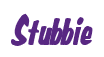 Rendering "Stubbie" using Big Nib