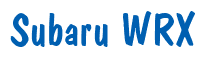 Rendering "Subaru WRX" using Dom Casual