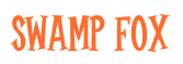 Rendering "Swamp Fox" using Cooper Latin