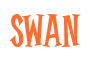 Rendering "Swan" using Cooper Latin
