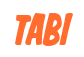 Rendering "TABI" using Big Nib