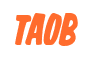 Rendering "TAOB" using Big Nib