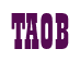 Rendering "TAOB" using Bill Board