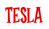Rendering "TESLA" using Cooper Latin