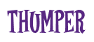 Rendering "THUMPER" using Cooper Latin