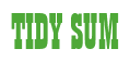 Rendering "TIDY SUM" using Bill Board