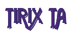 Rendering "TIRIX TA" using Agatha