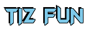 Rendering "TIZ FUN" using Batman Forever