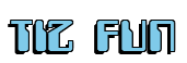 Rendering "TIZ FUN" using Computer Font