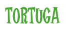 Rendering "TORTUGA" using Cooper Latin