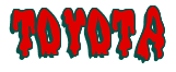Rendering "TOYOTA" using Drippy Goo