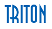 Rendering "TRITON" using Anastasia