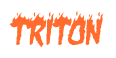 Rendering "TRITON" using Charred BBQ