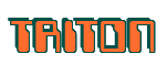 Rendering "TRITON" using Computer Font