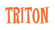 Rendering "TRITON" using Cooper Latin