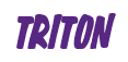 Rendering "TRITON" using Big Nib