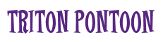 Rendering "TRITON PONTOON" using Cooper Latin