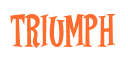 Rendering "TRIUMPH" using Cooper Latin