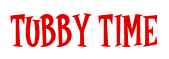 Rendering "TUBBY TIME" using Cooper Latin