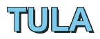 Rendering "TULA" using Arial Bold