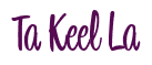 Rendering "Ta Keel La" using Bean Sprout