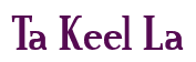 Rendering "Ta Keel La" using Credit River